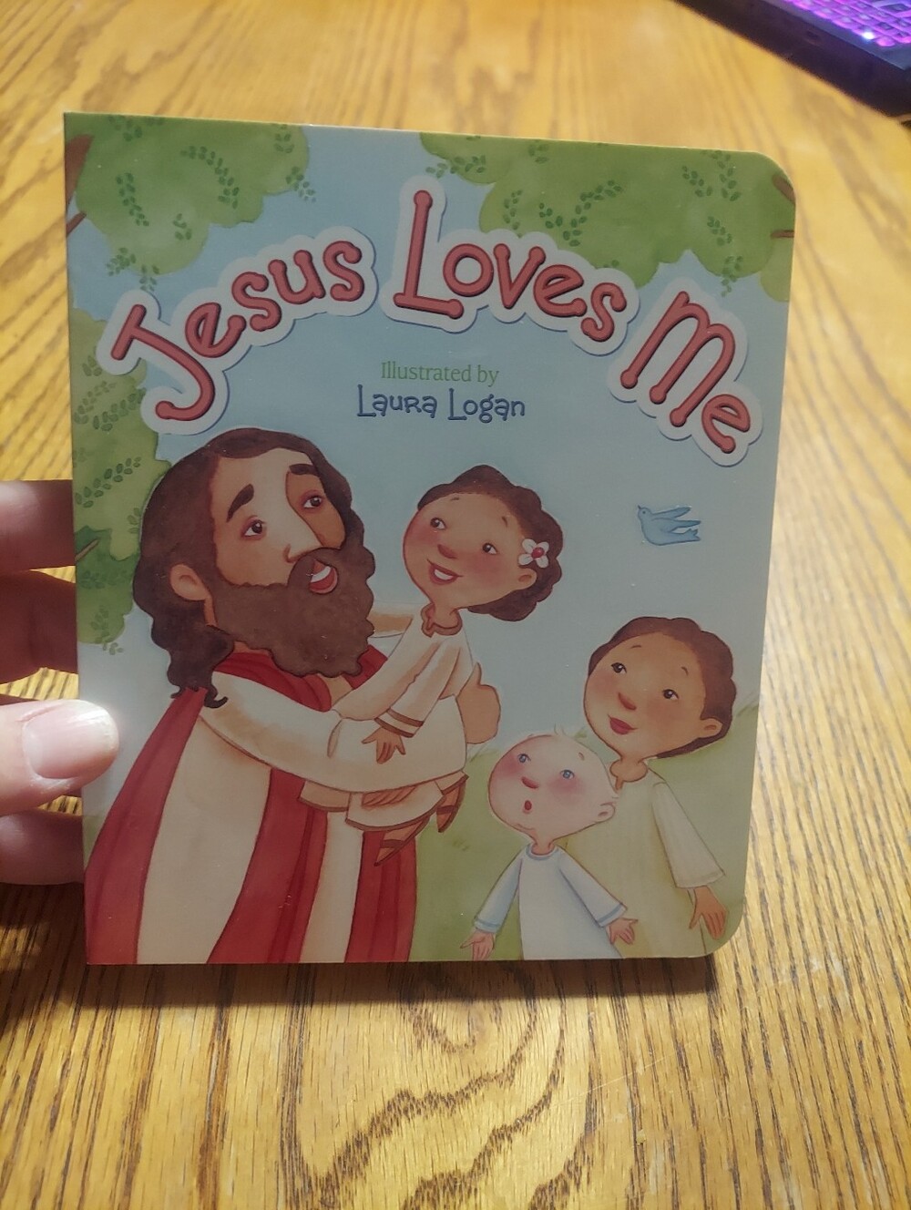 Jesus Loves Me Board Book Children’s Christian Story Illustrated Laura Logan